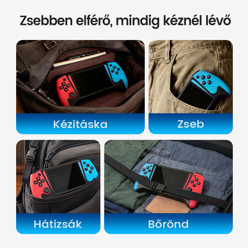 ⏳Időkorlátozott akció⌛ 500-in-1 nagyképernyős kézi klasszikus játékkonzol