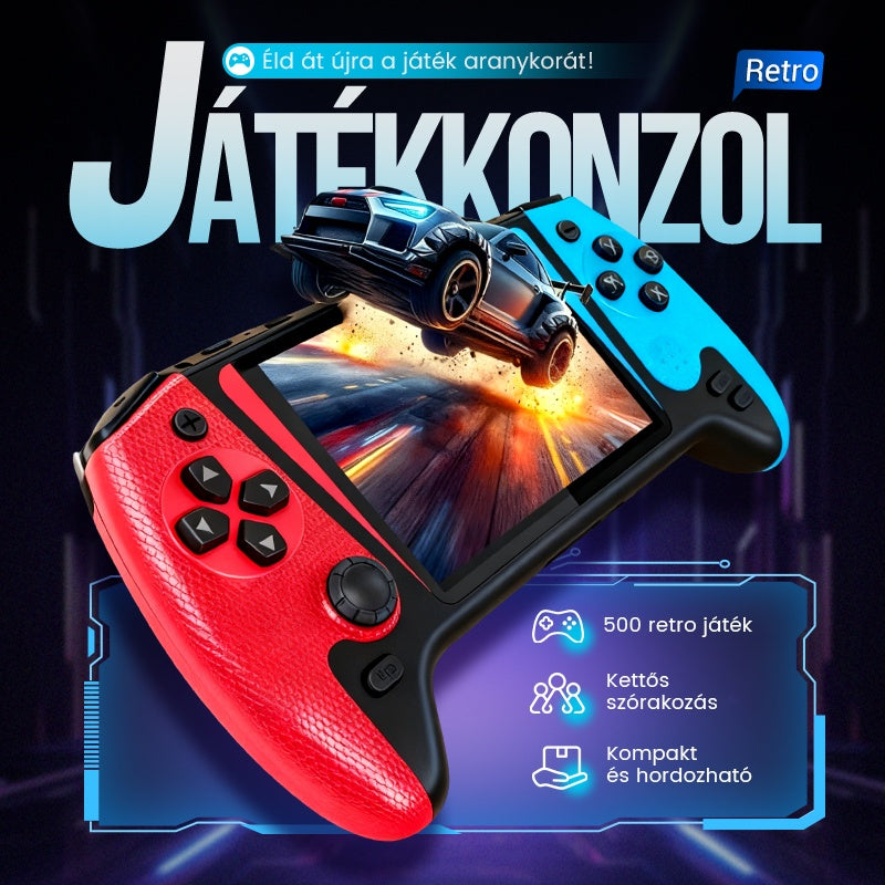 ⏳Időkorlátozott akció⌛ 500-in-1 nagyképernyős kézi klasszikus játékkonzol