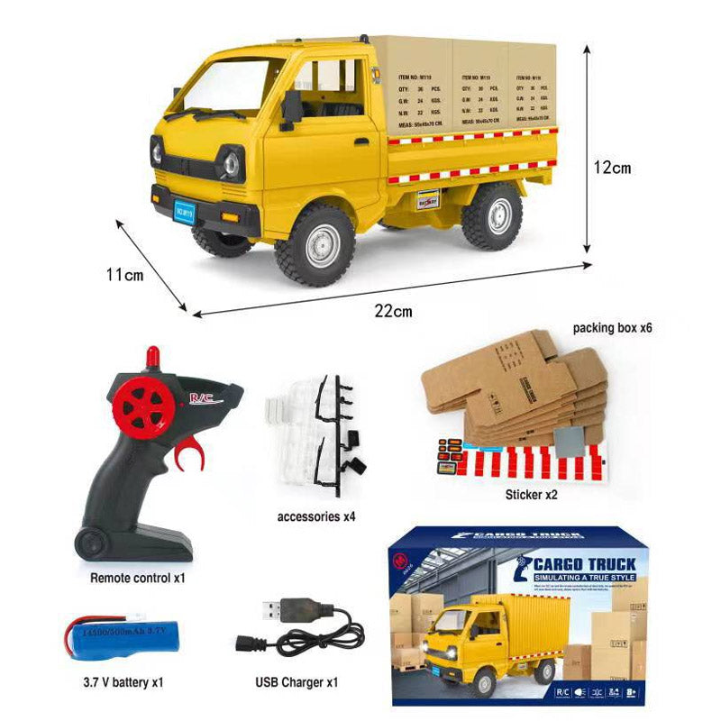 🔥🎁 Távirányítású, újratölthető konténerszállító teherautó játék 🎮🚚