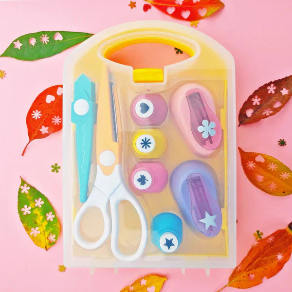 💖Ajándék a gyermeknek🎁Kreatív gyerekek DIY lyukasztó kézműves készlet🎉A gyermekek kreativitásának fejlesztése