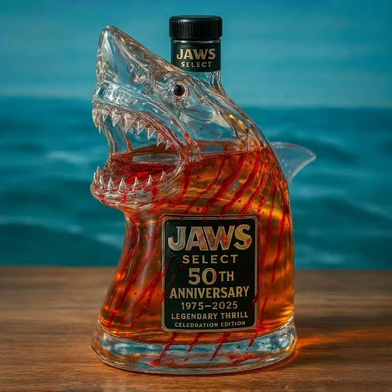 Jaws évfordulós kiadású whiskysüveg