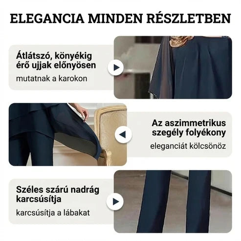 Női laza két részes nyári szett (felső + nadrág) – 5 szín | S–3XL