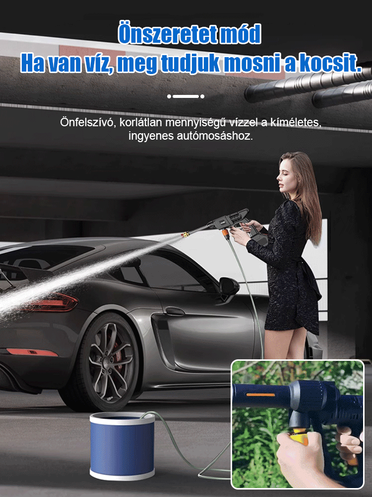 Háztartási elektromos nagynyomású autómosó pisztoly