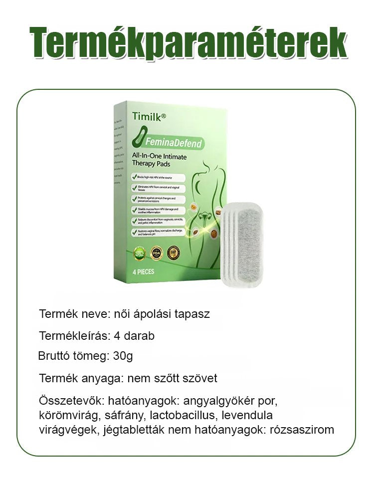 Timilk női gyengéd tisztító ápoló párna