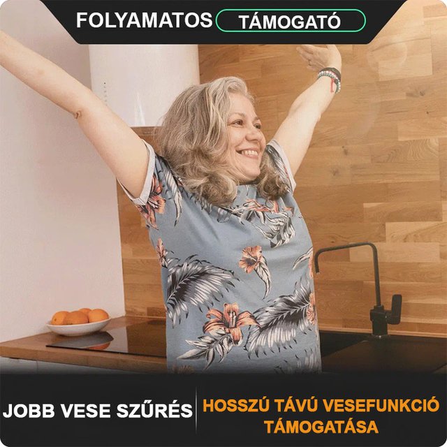 Vese kiegészítő kapszula Férfiak és nők számára egyaránt használható, tudományos formula, amely átfogóan javítja a vesefunkciókat!
