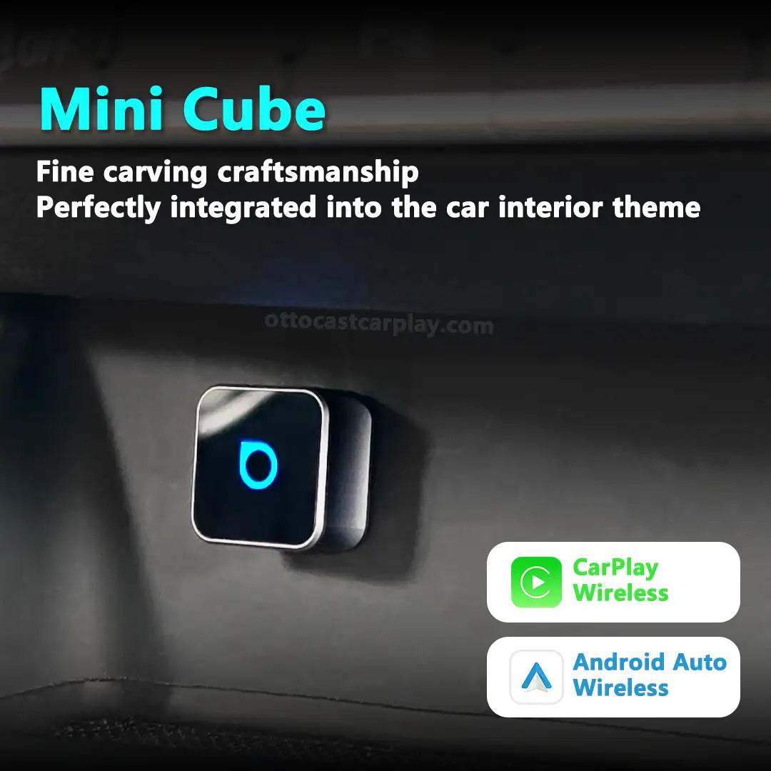 Ottocast Mini 3.0 Ultra Cube vezeték nélküli CarPlay Android Auto adapter