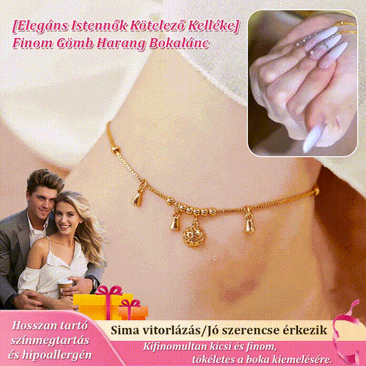 【Elegáns istennő elengedhetetlen kelléke】Finom gömb csengő bokalánc